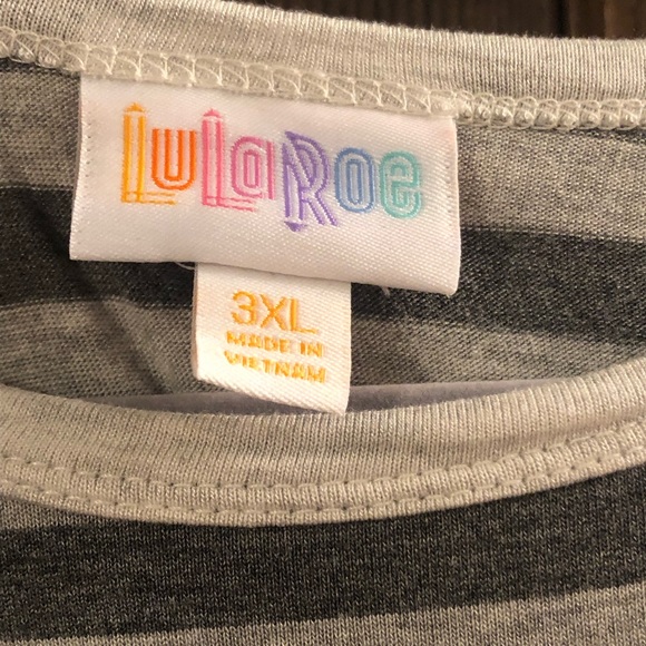 LuLaRoe Randy in gray, 3x - Picture 2 of 2